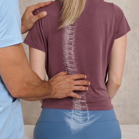 A woman with a Pelvis Malalignment.